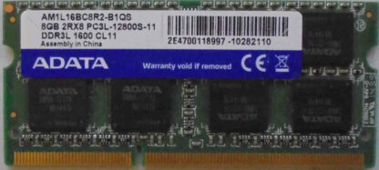 8GB 2Rx8 PC3-12800S-11 Adata