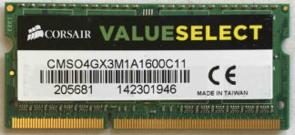 4GB 2Rx8 PC3-12800S Corsair ValueSelect