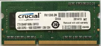 4GB 2Rx8 PC3L-12800S Crucial