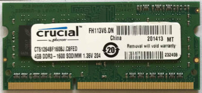 4GB 2Rx8 PC3L-12800S Crucial