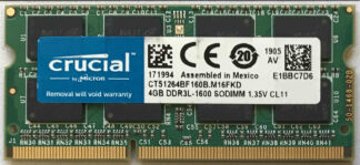 4GB 2Rx8 PC3L-12800S Crucial