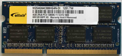 4GB 2Rx8 PC3-12800S-11-12-F2 Elixir