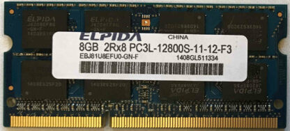 8GB 2Rx8 PC3L-12800S-11-12-F3 Elpida