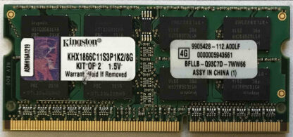 4GB 2Rx8 PC3-12800S Kingston