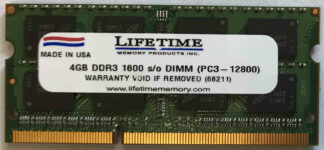 4GB 2Rx8 PC3-12800S Lifetime
