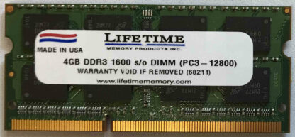 4GB 2Rx8 PC3-12800S Lifetime