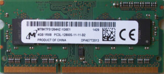 4GB 1Rx8 PC3L-12800S-11-11-B2 Micron