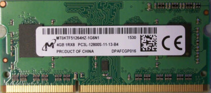 4GB 1Rx8 PC3L-12800S-11-13-B4 Micron