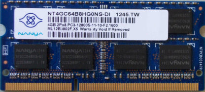 4GB 2Rx8 PC3-12800S-11-10-F2 Nanya