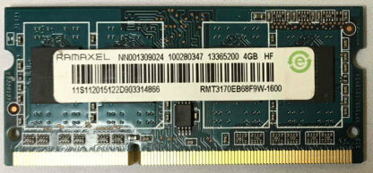 4GB 2Rx8 PC3-12800S Ramaxel