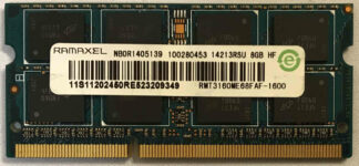 8GB 2Rx8 PC3-12800S Ramaxel