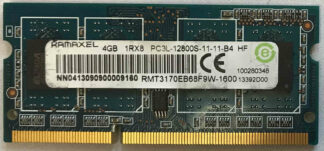 4GB 1Rx8 PC3L-12800S-11-11-B4 Ramaxel