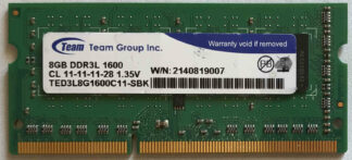 8GB 2Rx8 PC3L-12800S Team Group