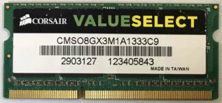 8GB 2Rx8 PC3-10600S Corsair ValueSelect