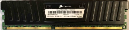 4GB 2Rx8 PC3-12800U Corsair Vengeance Black