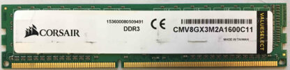4GB 1Rx8 PC3-12800U Corsair ValueSelect