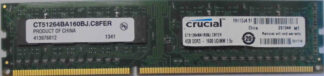 4GB DDR3 - 1600 UDIMM 1.5V Crucial