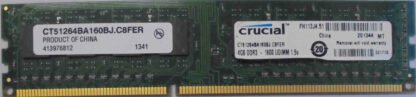 4GB DDR3 - 1600 UDIMM 1.5V Crucial