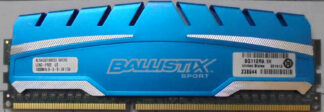 4GB 2Rx8 PC3-12800U Crucial Ballistix Sport