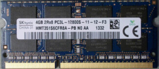 4GB 2Rx8 PC3L-12800S-11-12-F3 Hynix