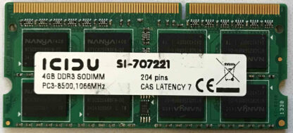 4GB DDR3 SODIMM ICIDU