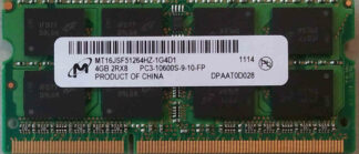 4GB 2Rx8 PC3-10600S-9-10-FP Micron