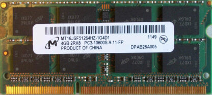 4GB 2Rx8 PC3-10600S-9-11-FP Micron