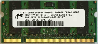 2GB 2Rx8 PC2-6400S-666-12-ZZ Micron