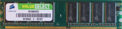 1GB PC3200U 400MHz Corsair ValueSelect