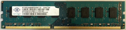 4GB 2Rx8 PC3-12800U-11-12-B0 Nanya