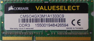 4GB 2Rx8 PC3-10600S Corsair ValueSelect
