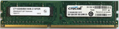 8GB 2Rx8 PC3-12800U Crucial