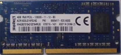 4GB 1Rx8 PC3L-12800S-11-12-B3 Kingston