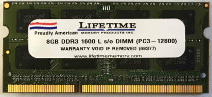 8GB 2Rx8 PC3L-12800S Lifetime