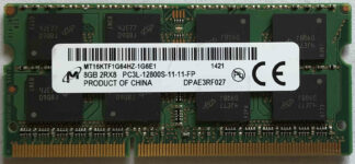 8GB 2Rx8 PC3L-12800S-11-11-F3 Micron