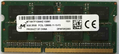 8GB 2Rx8 PC3L-12800S-11-13-F3 Micron