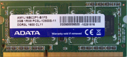 2GB 1Rx8 PC3L-12800S-11 Adata