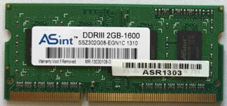 2GB 2Rx8 PC3-12800S Asint