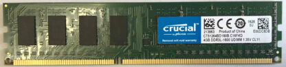 4GB 2Rx8 PC3L-12800U Crucial