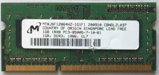 1GB 1Rx8 PC3-8500S-07-10-B1 Micron