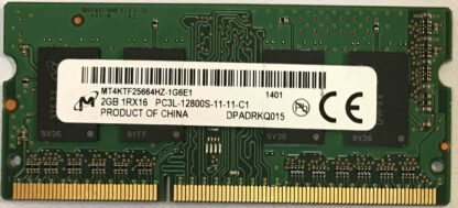 2GB 1Rx16 PC3L-12800S-11-11-C1 Micron