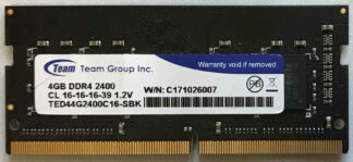 4GB 2Rx8 PC4-2400 Team Group