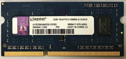 2GB 1Rx8 PC3-10600S-9-10-B10 Kingston