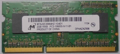 2GB 1Rx8 PC3-10600S-9-11-B1 Micron