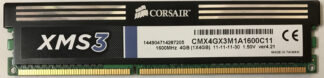 4GB 2Rx8 PC3-12800U Corsair XMS3