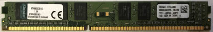 4GB 1Rx8 PC3-12800U Kingston low profile