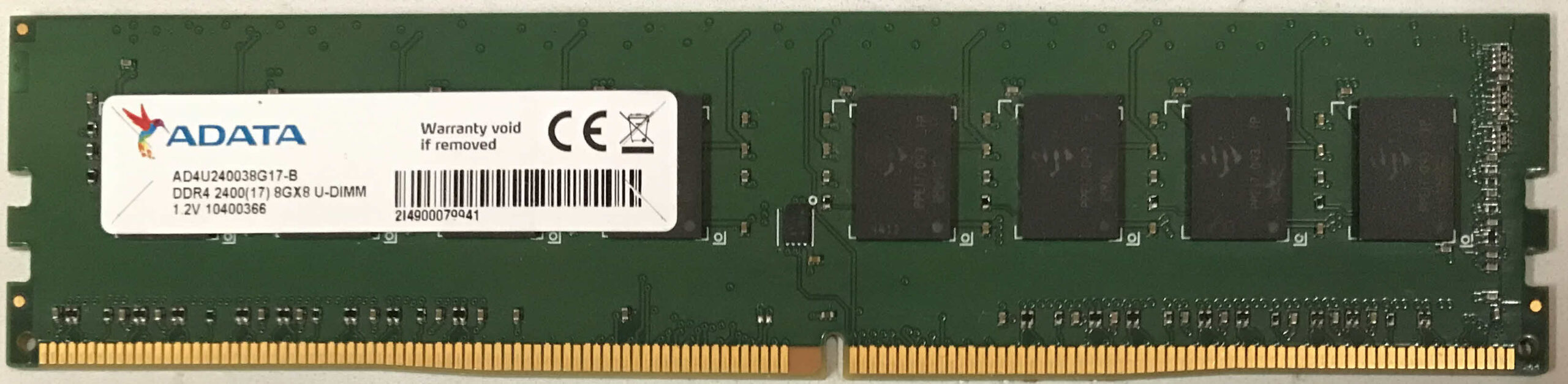 8GB 1Rx8 PC4-2400 Adata