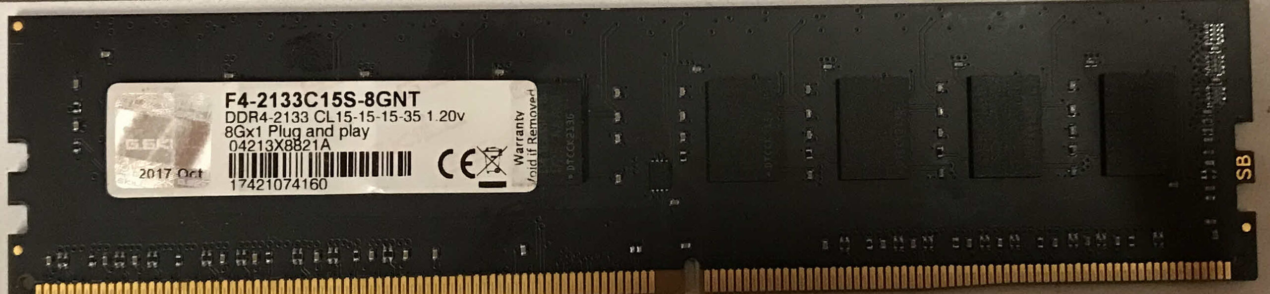 G.Skill 8GB PC4-2133